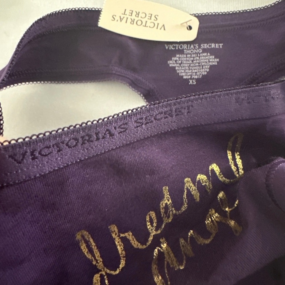 2009 Vintage Victoria's Secret Purple Thong Panty - Picture 7 of 7